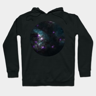 purple stars and night sky Hoodie